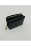 Black Color Women's Wallet with Zipper and Snap Fastener and Coin Compartment (9.5 Cm*7.5 cm)