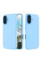 Apple iPhone 16 Plus Compatible Silicone Case - Pastel Tint Flexible Full Protection Cover - Blue