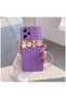 Xiaomi Redmi Note 12 Pro 5g Compatible Case Love Bear Silicone Case Pink - Lilac