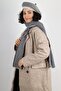 Women's Houndstooth French Felt Painter Beret and Double Sided Scarf Combo