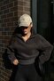 Women's Sheepskin Sweatshirt with Smoked Zipper Collar Mg2261 - 7