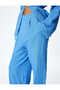 Cotton Textured High Waist Palazzo Pants - 5