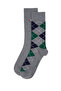 Men's Gray Melange 2-Piece Socks 50299036-Vr086