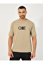 Minimal Print Oversized Cotton Rich T-Shirt