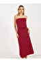 Bardot Neck A-Line Midi Dress with Bow Detail - 2