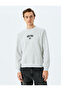 Crew Neck Embroidered Slogan Sweatshirt - 3
