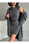 Knitwear Cardigan and Dress Set - Missta0380 - 6