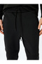 Slim Fit Jogger Sports Sweatpants with Lace-Up Waist Stitching Detail - 5