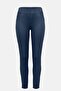 Women Skinny Fit Pull On Plain Pant, Navy - 3