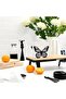 Butterfly Motif Wooden Napkin Holder Tableware Kitchen Desktop Organizer - 2