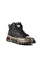 Black Genuine Leather Ankle Length Men's Sneakers 24K510-4 m - 3