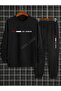 Esofman Set Serit Losangel Printed Sweatshort Jogger Unisex - 2