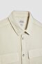 Relax Fit Polo Collar Snap Closure Pocketed Long Sleeve Shirt Jacket A5329Ax23Au - 8