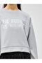 Printed Crop Sports Sweatshirt Modal Blended - 5