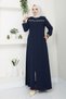 Hijab Clothing Sports Ferace Rib Cuffed Crepe Fabric - 3