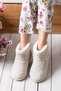 Women's Slippers Home Boots Winter Home Shoes with Effect Soft Silent Sole Red0001 - 5