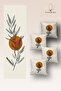 Quality Fabric, Vibrant Colors Runner and 4 Throw Pillow Covers Set