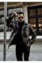 Men's Jombo Genuine Leather Trench Coat