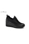 Venus 2111522 K Filled Heel Orthopedic Leather Women's Shoes