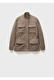Parka with High Collar Pocket - 3