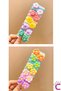 Set of 20 Soft, Non-Hurting Baby Girl Towel Rubber Buckle Set - Colorful Children's Elastic Hair Clip - 3