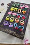 Set of 20 Soft, Non-Hurting Baby Girl Towel Rubber Buckle Set - Colorful Children's Elastic Hair Clip - 2