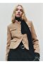 Striped Collar Tweed Jacket - 7