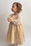 Girl Child Baby Girl Ruffled Long Sleeve with Zipper Birthday Party Special Occasion Eid Dress - 2