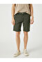 Basic Bermuda Shorts Cotton Pocket Buttoned - 3