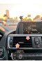 2Pcs Dark Pink Floral Pattern Automobile Air Conditioning Decoration - 4