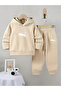 Cheetah Premium 3. Yarn Compact Sweatshirt & Sweatpants Set