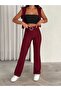 Women's Ottoman Fabric Spanish Trousers with Ring Detail Belt