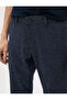 Woven Trousers with Houndstooth Detail, Buttons and Pockets - 5