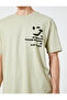 Oversize T-Shirt Slogan Printed Crew Neck Short Sleeve Cotton - 5