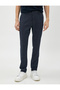 Woven Trousers with Houndstooth Detail, Buttons and Pockets - 3