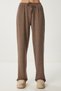 Yumoş Knitted Trousers Brown Lub0063 - 4