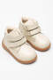 Genuine Leather Children's Boots with Cream Orthopedic Sole