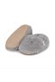 Non-slip sole, soft fuzzy, organic baby booties, house shoes, nursery shoes - grey - 6