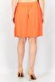 Women Solid Drawstring Midi Skirt, Orange - 4