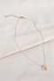 Natural Stone Detailed Gold Color Minimal 316L Steel Necklace - 2