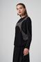 Short Blouse with Patchwork Detail - 3