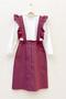 Dried Rose Crepe Salopette Skirt - 2