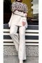 Women's Knitwear Tunic Trousers Double Set - 5