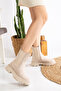 Women's Thick Sole Elastic Suede Boots