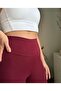 Extra High Waist with Fleece Inside, Winter Thin Looking Slimming Leggings.Bordo.Shemoda - 2