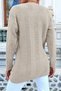 Women's V-Neck Soft Textured Knitwear Cardigan - 5