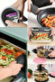3-Piece Round Silicone Trivet - Gray - 4