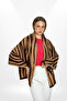 Knitwear Shoulder Shawl Double-Sided - Neck Shawl - Special Occasion Shoulder Shawl - Winter Shawl - Brown - Cappuccino - 2