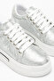 Colorful Leather White Sole Lace-Up Sneakers 5 cm Sole - 3