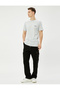 Slogan Printed T-Shirt Crew Neck Slim Fit Cotton - 2